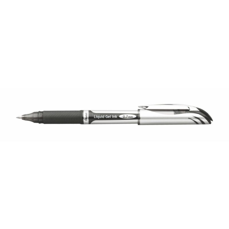 Custom Pentel EnerGel® Capped Gel Ink Pen - Black