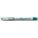 Custom R.S.V.P. Capped Ballpoint Pen - Green Trim/Black Ink