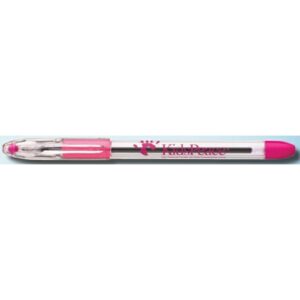 Custom R.S.V.P. Capped Ballpoint Pen - Pink Trim/Black Ink