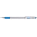 Custom R.S.V.P. Capped Ballpoint Pen - Sky Blue Trim/Black Ink - 1